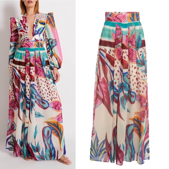 PatBO Pants - PatBo FLORA WIDE LEG PANT size small size 4 retail $475